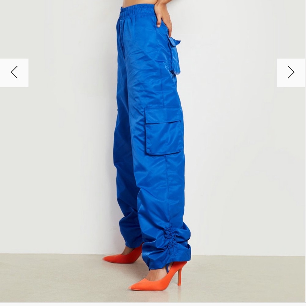 High waisted cargo pants